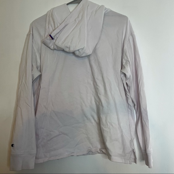 Lightweight Champion Hoodie White Long Sleeve - Picture 5 of 6